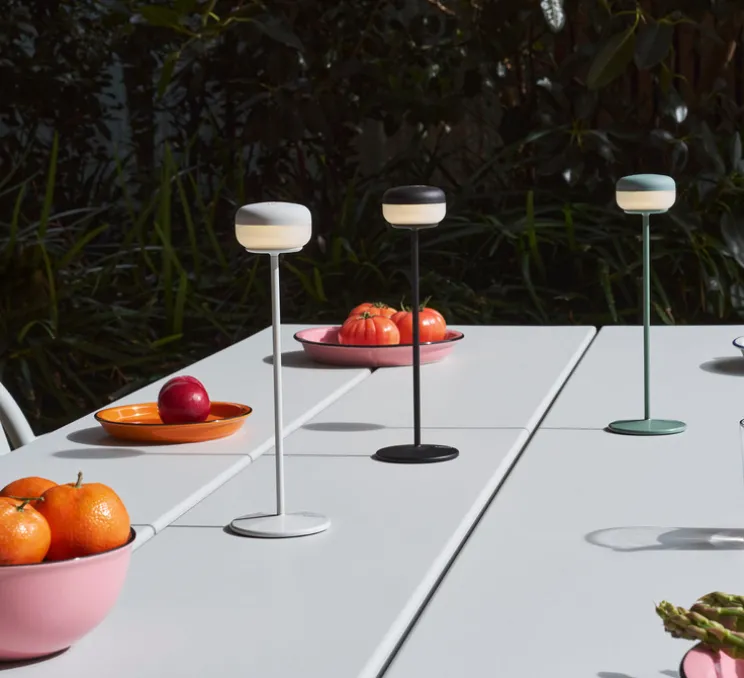 Lampe, Baladeuse, Cheerio, désert, IP55, LED, dim, 2200K, 14 lm, Ø8cm, H26cm - Fatboy