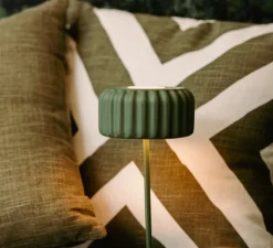 Lampe, Baladeuse, Dentelles Bistro, olive, LED, dim, 3000K-6000K, 200lm, Ø12cm, H28cm - Atelier Pierre