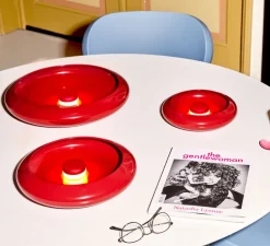 Lampe, Baladeuse, d'extérieur, Oloha Rouge Lobby Large, rouge, IP55, LED, 2200K, 200 lm, L37,5cm, H8,2cm - Fatboy