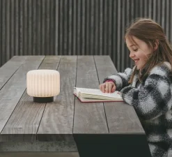 Lampe, baladeuse d'extérieur, Dentelles H15, noir, IP65, Ø16cm, H15cm - Atelier Pierre