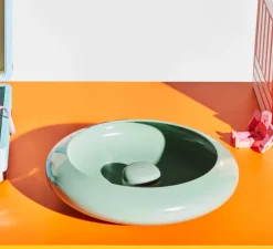 Lampe, Baladeuse, d'extérieur, Oloha Vert Sage Medium, vert, IP55, LED, 2200K, 200 lm, L30cm, H7,3cm - Fatboy