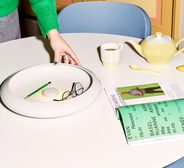 Lampe, Baladeuse, d'extérieur, Oloha Blanc Desert Large, blanc, IP55, LED, 2200K, 200 lm, L37,5cm, H8,2cm - Fatboy