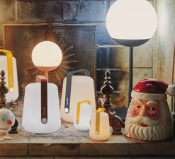 Lampe, Baladeuse, d'extérieur, BALAD, bleu acapulco, H38cm, Ø28cm, LED, IP44, 2300,4000,6000K, 40lm - FERMOB