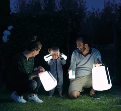 Lampe, Baladeuse, d'extérieur, BALAD, bleu acapulco, H38cm, Ø28cm, LED, IP44, 2300,4000,6000K, 40lm - FERMOB