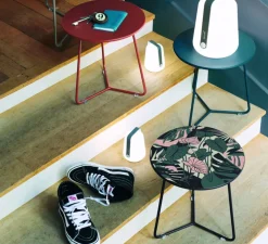 Lampe, Baladeuse, d'extérieur, BALAD, bleu acapulco, H38cm, Ø28cm, LED, IP44, 2300,4000,6000K, 40lm - FERMOB