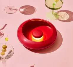 Lampe, Baladeuse, d'extérieur, Oloha Rouge Lobby Small, rouge, IP55, LED, 2200K, 200 lm, L22,5cm, H6,1cm - Fatboy