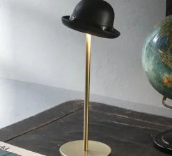 Lampe, Baladeuse, Et voilà 62, laiton brossé, noir , IP43, Ø12,5cm, H34,5cm - Toscot