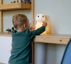 Lampe, Baladeuse, First Light Giants Dino, Rena Tyrannosaurus Rex, blanc, LED, dim, 2 700K, 100lm, L24cm, H14cm - Mr Maria