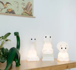 Lampe, Baladeuse, First Light Giants Dino, Mira Triceratops, blanc, LED, dim, 2 700K, 100lm, L24cm, H14cm - Mr Maria