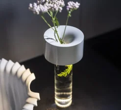 Lampe, Baladeuse, Fleur, blanc, LED, dim, 3000K, 188 lm, Ø11cm, H24cm - Foscarini