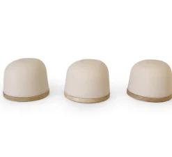 Lampe, Baladeuse, Fondant set de 3, chêne, IP65, LED, dim, 2700K, 100 lm, Ø26cm, H8,5cm - Atelier Pierre