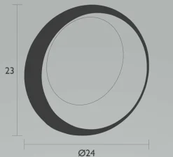 Lampe, Baladeuse, Hoopik, bleu acapulco , IP42, LED, dim, 4000K, 200 lm, Ø24cm, H23cm - Fermob