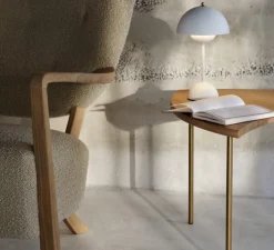 Lampe, Baladeuse, jardin, Flowerpot VP9, blanc mat, IP44, LED, dim, 2700K, 104 lm, Ø16cm, H29,5cm - Andtradition