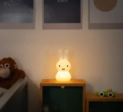 Lampe, Baladeuse, Miffy Shines Tactile, blanc, LED, dim, 2700K, 100 lm, L10,5cm, H23cm - Mr Maria