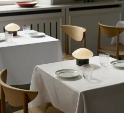 Lampe, Baladeuse, Mist AP21, marbre vert Guatemala, LED, dim, 2700K, Ø16cm, H12cm - Andtradition