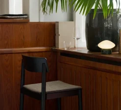 Lampe, Baladeuse, Mist AP21, marbre vert Guatemala, LED, dim, 2700K, Ø16cm, H12cm - Andtradition