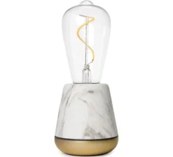 Lampe, Baladeuse, One, marbre blanc, Ø8,5cm, H19,5cm - Humble