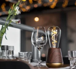 Lampe, Baladeuse, One, noyer, Led, 2200K, 43lm, Ø8,5cm, H19,5cm - Humble