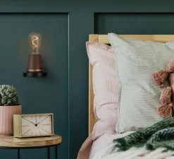 Lampe, Baladeuse, One, noyer, Led, 2200K, 43lm, Ø8,5cm, H19,5cm - Humble