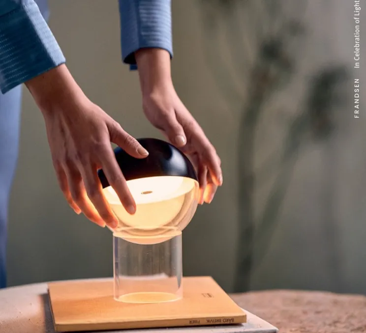 Lampe, Baladeuse, Pila, noir, LED, dim, 2700K, 30-75-150 lm, Ø13cm, H19,6cm - Frandsen