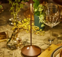 Lampe, Baladeuse, Pina, Corten, IP54, LED, dim, 2200-2700-3000K, 245 lm, Ø10,5cm, H29cm - Zafferano