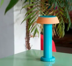 Lampe, Baladeuse, PL1-Blue, bleu, orange, LED, dim, 2800K, 250lm, L13cm, H24cm - SOWDEN