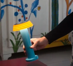 Lampe, Baladeuse, PL1-Blue, bleu, orange, LED, dim, 2800K, 250lm, L13cm, H24cm - SOWDEN