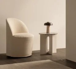 Lampe, Baladeuse, Reverse, bronze, travertin, IP44, LED, dim, 2700K, 125 lm, Ø19,6cm, H24,5cm - Audo Copenhagen