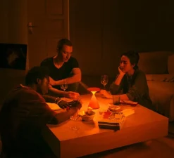 Lampe, Baladeuse, Salt, orange sanguine, IP21, LED, dim, 2700K, 450 lm, Ø12,8cm, H19cm - GRAU