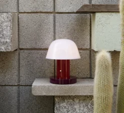 Lampe, Baladeuse, Setago JH27, bordeaux, raisin, IP44, dim-to-warm, 181lm, Ø23cm, H22cm - Andtradition