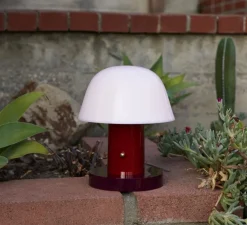 Lampe, Baladeuse, Setago JH27, bordeaux, raisin, IP44, dim-to-warm, 181lm, Ø23cm, H22cm - Andtradition