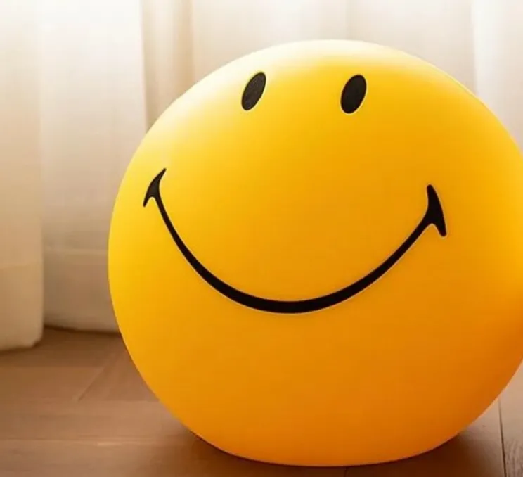 Lampe, Baladeuse, Smiley® XL, jaune, IP24, Ø45cm, H40cm - Mr Maria