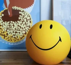 Lampe, Baladeuse, Smiley® XL, jaune, IP24, Ø45cm, H40cm - Mr Maria
