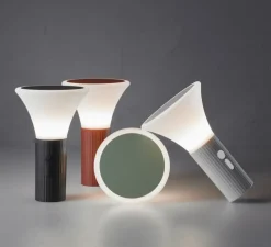 Lampe, Baladeuse, Spot, blanc mat, IP44, LED, dim, 3000K, 200 lm, Ø12cm, H18,5cm - MDC