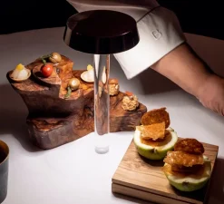 Lampe, Baladeuse, TeTaTeT Flûte, transparent, blanc, LED, 2700K, 180lm, Ø11cm, H25cm - Davide Groppi