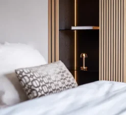 Lampe, Baladeuse, Two, or, verre fumé, LED, dim, 2700K, 8 lm, Ø8,8cm, H21,2cm - Humble