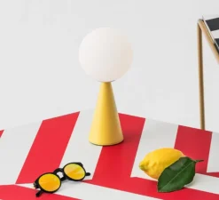 Lampe, Bilia Mini, jaune, Ø12cm, H26cm - Fontana Arte