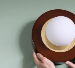 Lampe, CERAMIQUE 1.02, Cognac, LED, Ø27cm, H24cm - HAOS