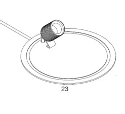 Lampe cloche, Glow in a dome, transparent, base laiton, H25,5cm - Ebb and Flow