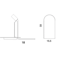 Lampe cloche, Speak up!, rose fumé, base laiton, H33cm - Ebb and Flow