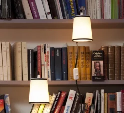 Lampe de bibliothèque, Lightbook, blanc, noir, H12cm - Designheure