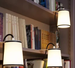 Lampe de bibliothèque, Lightbook, blanc, noir, H12cm - Designheure
