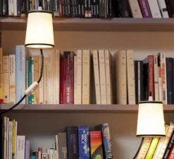 Lampe de bibliothèque, Lightbook, blanc, noir, H12cm - Designheure