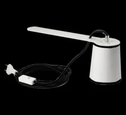 Lampe de bibliothèque, Lightbook, blanc, noir, H12cm - Designheure