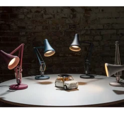 Lampe de bureau, 90 mini mini, bleu gris, LED, 3000K, 470lm, L38cm, H32cm - Anglepoise