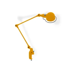 Lampe de bureau, à étau, Signal 2 bras SI332, moutarde, mat, L30cm, H70cm - Jieldé