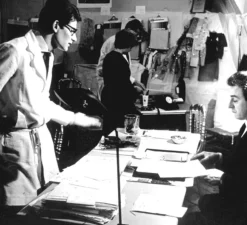 Lampe de bureau, Agrafée simple, noir, H70cm - Serge Mouille