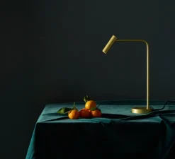 Lampe de bureau, Enna Desk Led, or mat, LED, 2700K, 124 lm, L12cm, H45cm - Astro