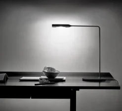 Lampe de bureau, Flo, Black Soft Touch, LED, dim, 2700K, 302 lm, L39cm, H43cm - Lumina