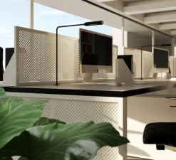 Lampe de bureau, Flo Grommet F46, Black Soft Touch, LED, dim, 2700K, 302 lm, L39cm, H43cm - Lumina